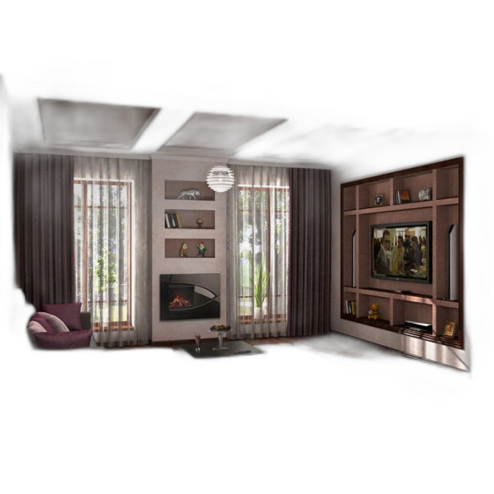 Електрокамін настінний паровий Dimplex Opti-Myst Burbank зі справжнім 3D ефектом полумʼя, обігрівом та дровами, розмір 940x690x182