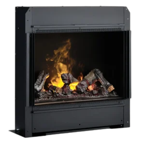 Електрокамін паровий Dimplex Engine 600 Pro Range зі справжнім 3D ефектом полумʼя, обігрівом та дровами, розмір 646x700x255 (ENG56-600)