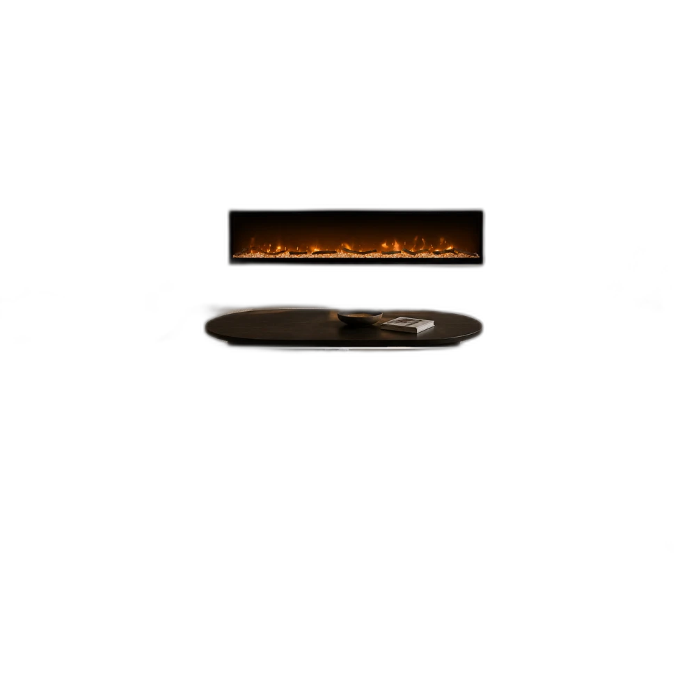 Електрокамін з обігрівом Dimplex Ignite XL 74 (XLF74) лінійний, з кристалами, кольорами, розмір 1916x419x147 + Подарунок! Комплект дров керамічних