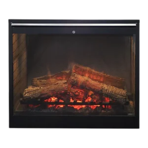 Електрокамін з обігрівом Dimplex Symphony 30 LED (DF3020-INT) з дровами, ефектом тління, цеглинами, підсвітками, розмір 802x671x275