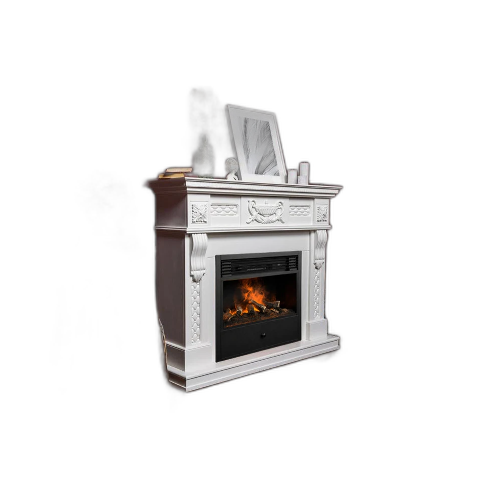 Електрокамін паровий Royal 3D Etna SF 05 зі справжнім 3D ефектом полумʼя, обігрвом, звуком та дровами, розмір 650x620x250 (EtnaSF05)