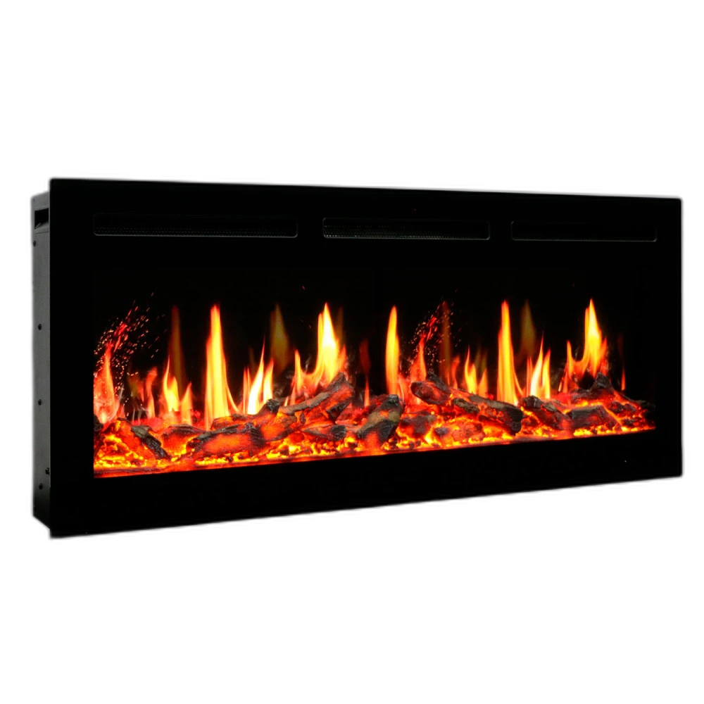 Електрокамін з обігрівом Royal 5D V-Art 40 L (1016x450x170) з 5D ефектом полумʼя, звуком, дровами та ефектом тління, кольорами та варіантами реалістичного полумʼя (5DVART40L)