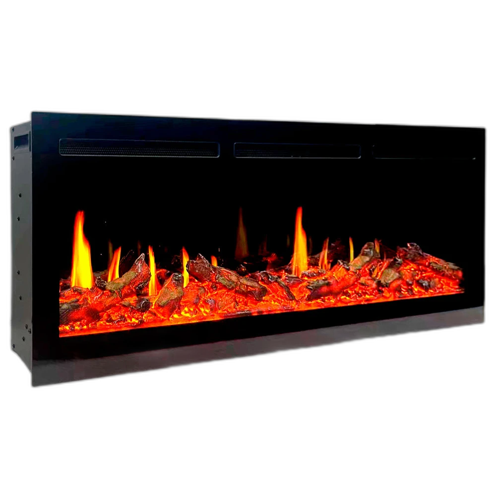 Електрокамін з обігрівом Royal 5D V-Art 50 L (1270x450x165) з 5D ефектом полумʼя, звуком, дровами та ефектом тління, кольорами та варіантами реалістичного полумʼя (5DVART50L)