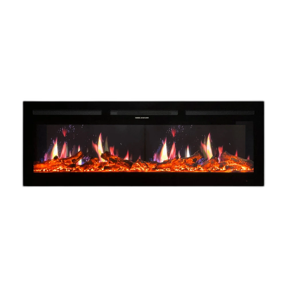 Електрокамін з обігрівом Royal 5D V-Art 50 L (1270x450x165) з 5D ефектом полумʼя, звуком, дровами та ефектом тління, кольорами та варіантами реалістичного полумʼя (5DVART50L)