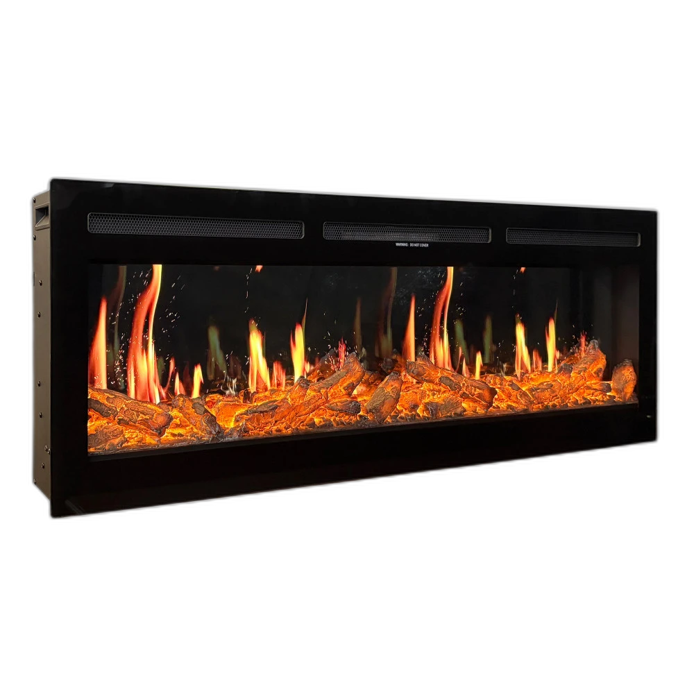 Електрокамін з обігрівом Royal 5D V-Art 60 L (1500x450x165) з 5D ефектом полумʼя, звуком, дровами та ефектом тління, кольорами та варіантами реалістичного полумʼя (5DVART60L)