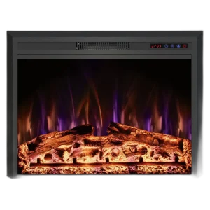 Електрокамін з обігрівом Royal Goodfire Lite 26 (EF26B) з дровами, кольорове полумʼя, розмір 730x545x165