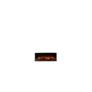 Електрокамін тристоронній British Fires NEW FOREST 870 з обігрівом, дровами, вугіллям, корою, кристалами, кольоровими підсвітками наповнення, розмір 870x465x311