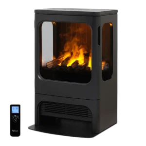 Чавуна електропічка Dimplex Mapleton 80 Optimyst (MPT80) зі справжнім 3D ефектом, обігрівом, дровами, звуком, розмір 463x764x442