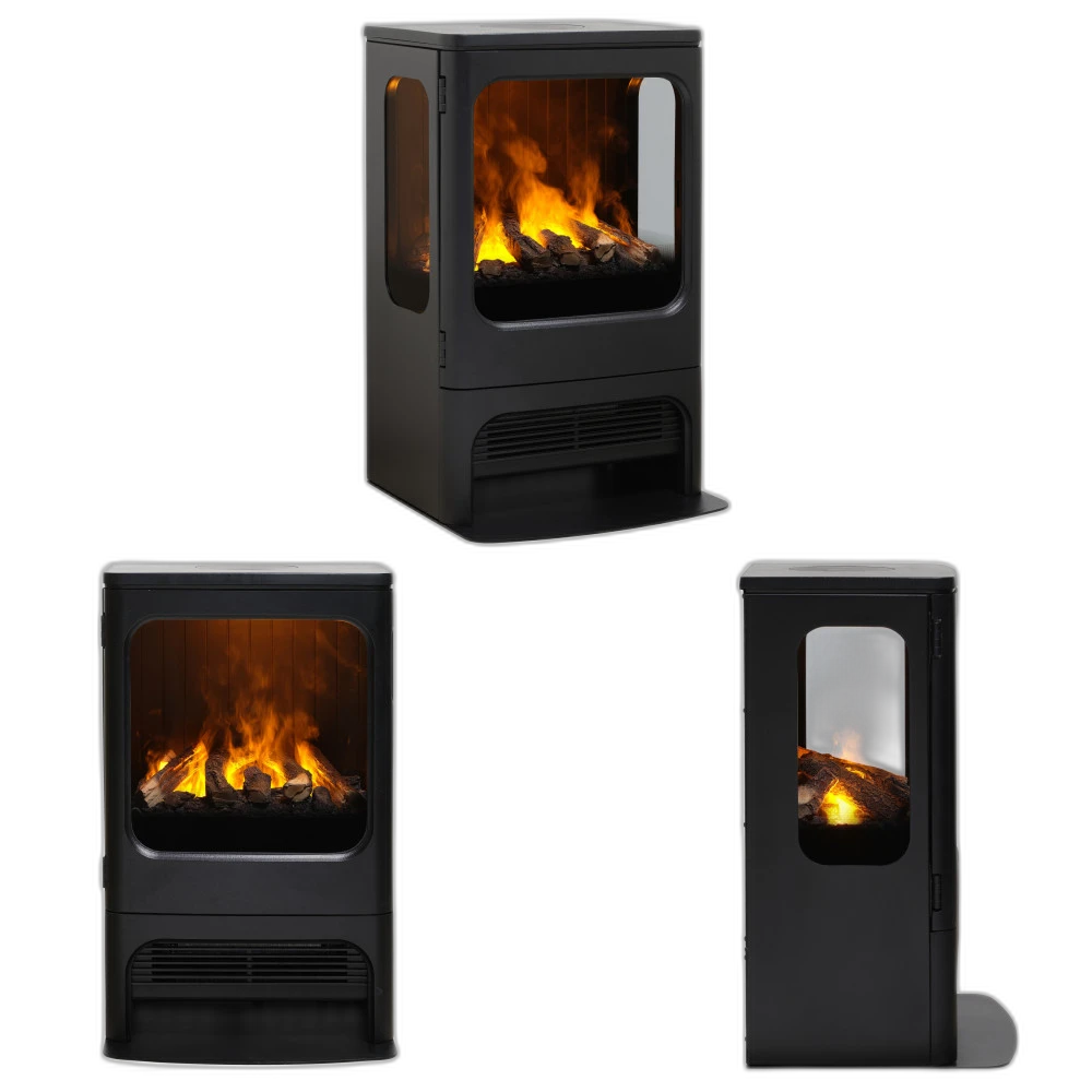 Чавуна електропічка Dimplex Mapleton 80 Optimyst (MPT80) зі справжнім 3D ефектом, обігрівом, дровами, звуком, розмір 463x764x442