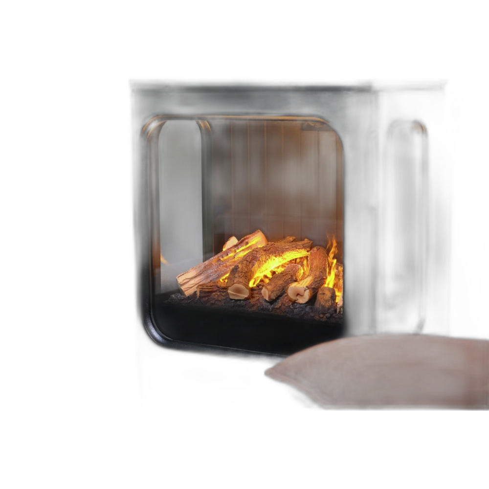 Чавуна електропічка Dimplex Mapleton 80 Optimyst (MPT80) зі справжнім 3D ефектом, обігрівом, дровами, звуком, розмір 463x764x442