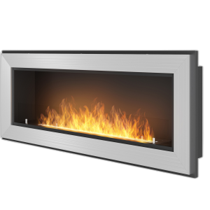 Біокамін Simple Fire FRAME 1200 Inox зі склом