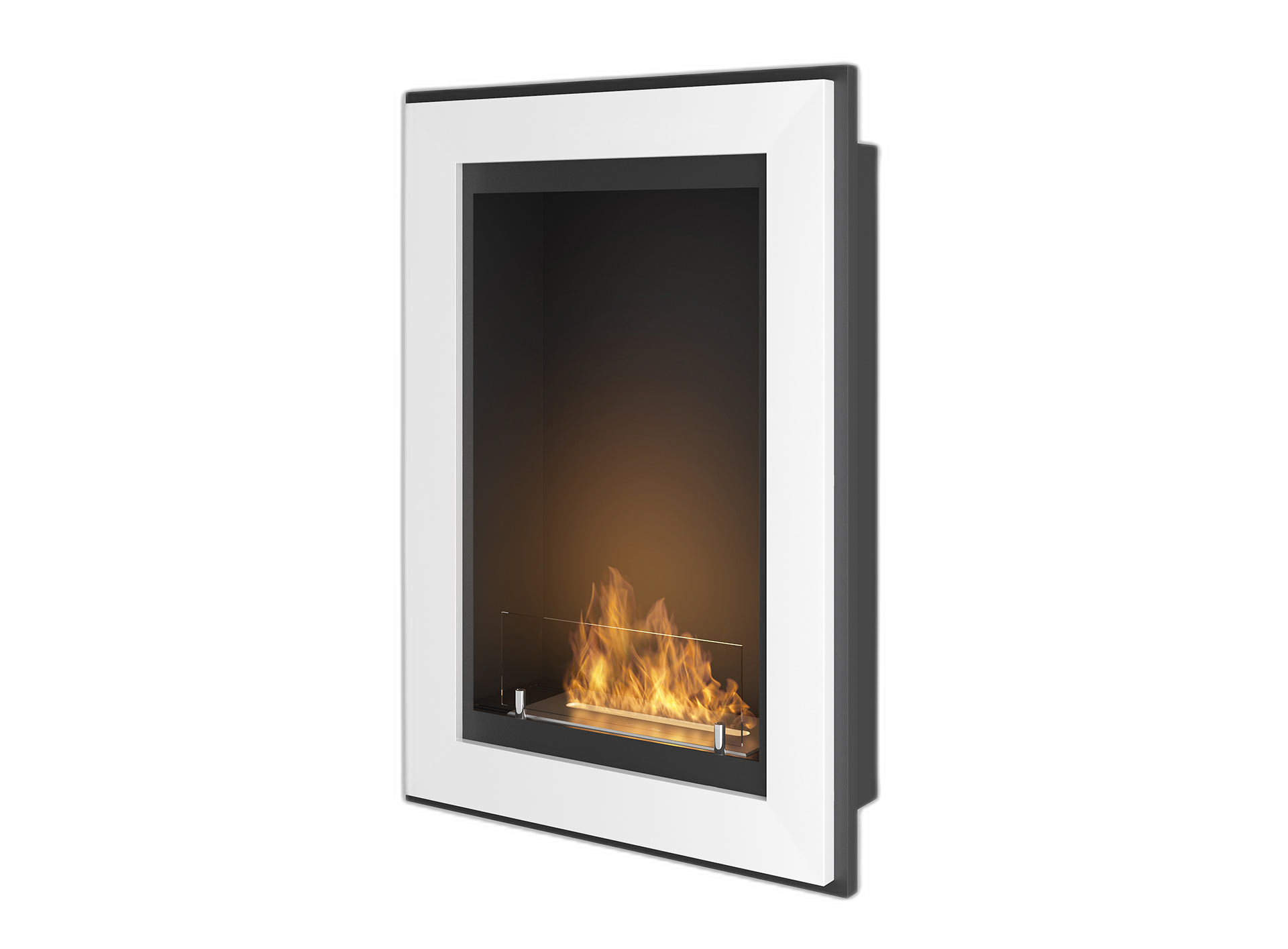 Біокамін Simple Fire FRAME 550 Білий зі склом