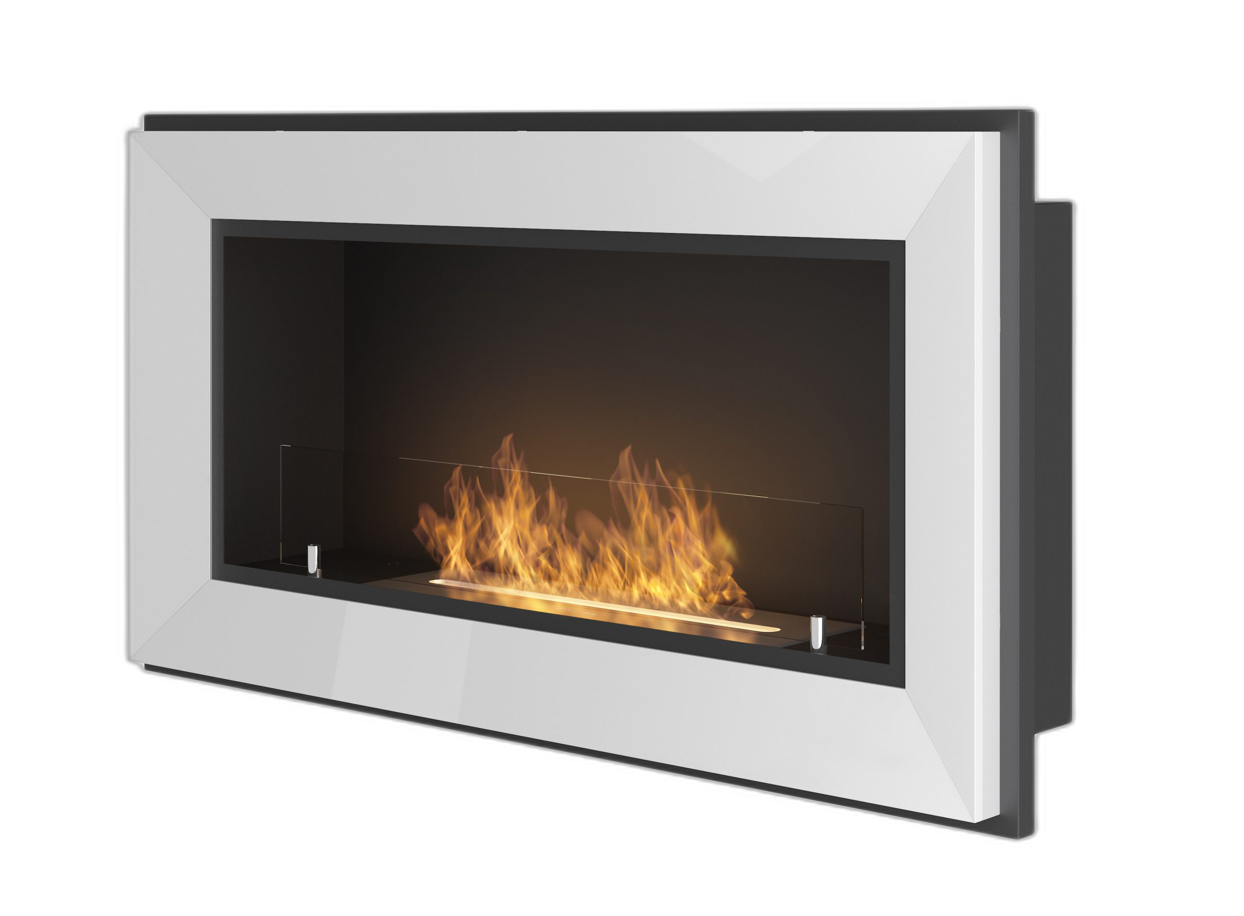 Біокамін Simple Fire FRAME 900 Білий зі склом