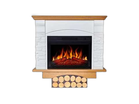 Електрокамін ArtiFlame Roxwell AF23S – дуб, вільностоячий, з обрамленням із МДФ, реалістичним ефектом полум’я, LED-підсвічуванням і обігрівом