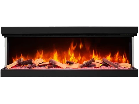 Електрокамін ArtiFlame AF50TS – тристоронній, ширина 125 см, з 3D-ефектом полум’я, обігрівом і Wi-Fi