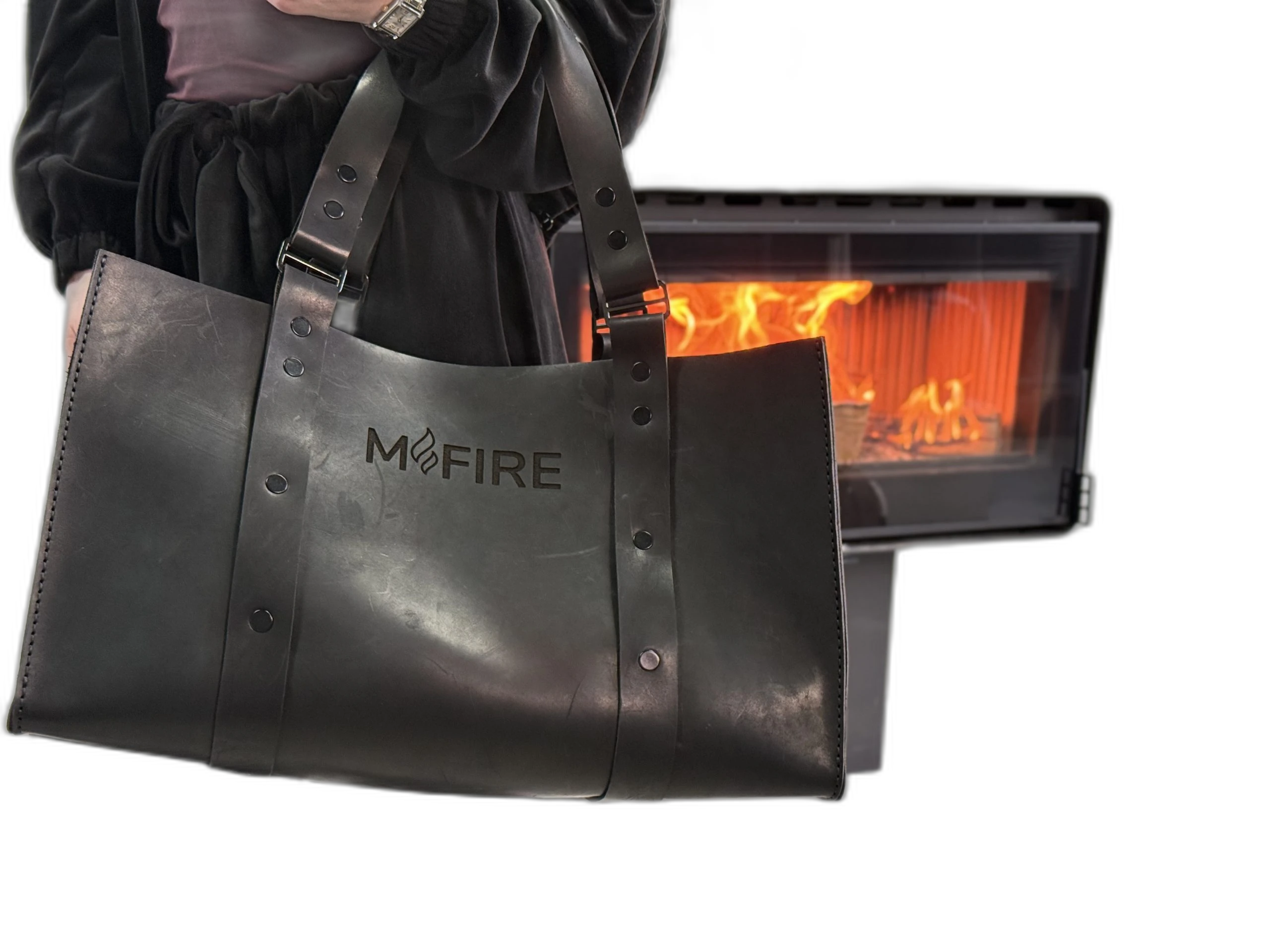 Шкіряна сумка M-Fire чорна