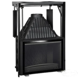 Камінна топка INVICTA 800 Grande Angle гільйотина