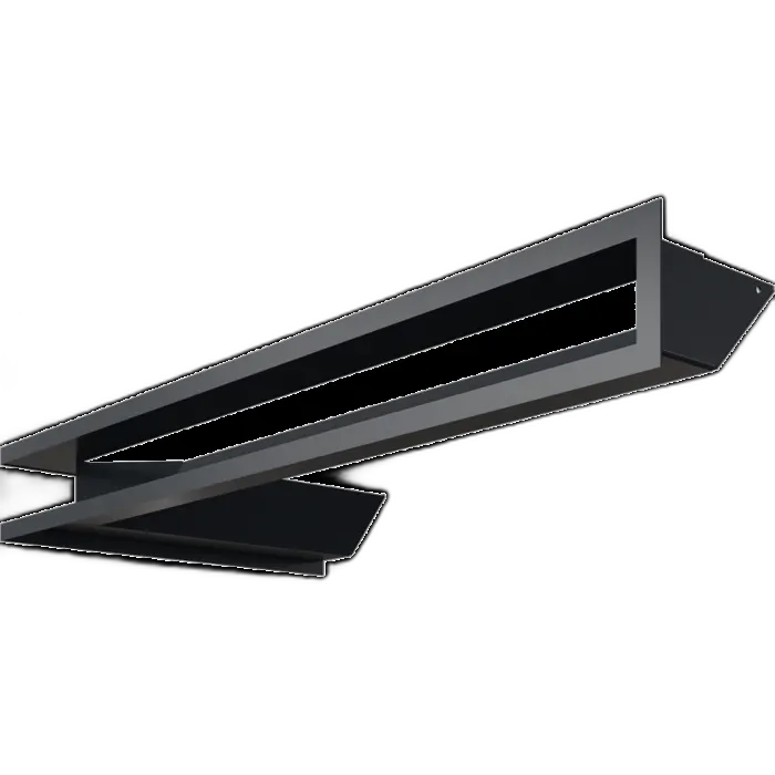 Камінна решітка LUFT кутовий правий графітовий 40x80x9 Kratki