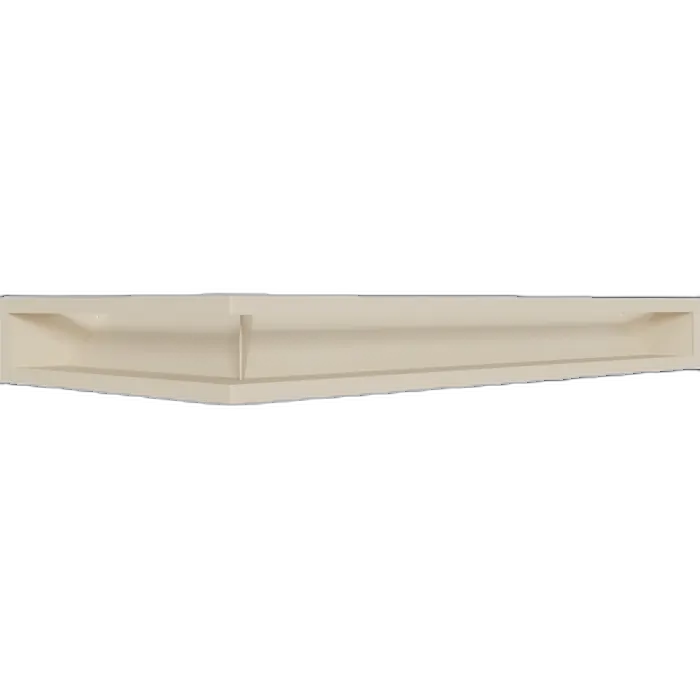 Камінна решітка LUFT кутовий правий кремовий 40x80x9 Kratki