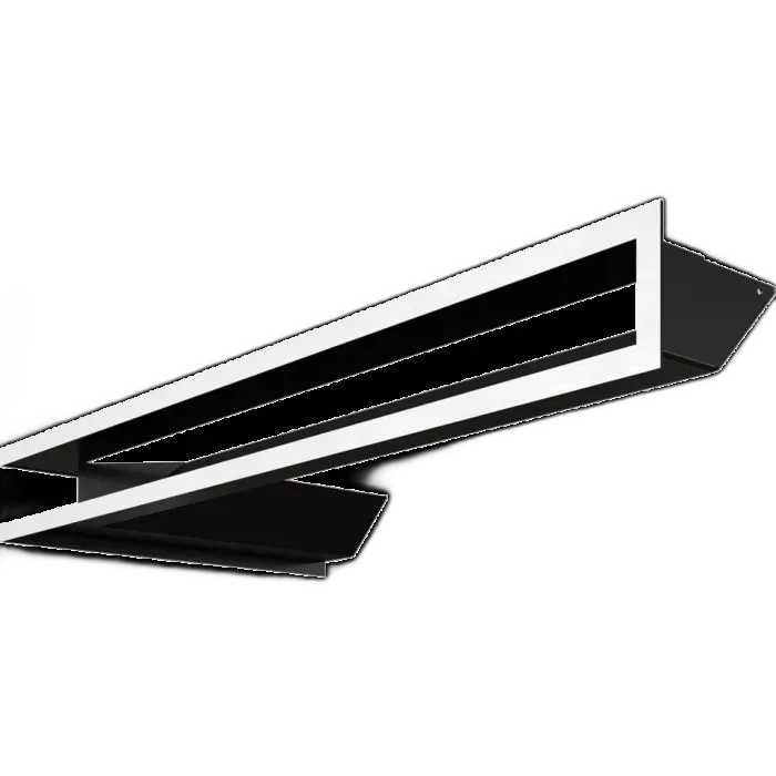 Камінна решітка LUFT кутовий правий шліфований 40x80x9 Kratki