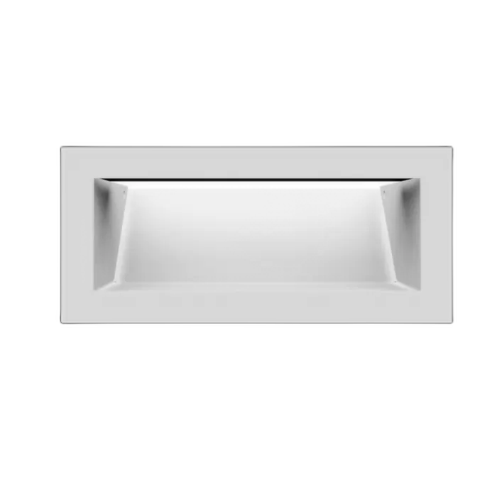 Камінна решітка LUFT Slim біла 9x20 Kratki