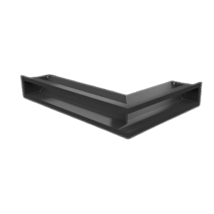 Камінна решітка LUFT Slim кутова ліва чорна 60x40x9 Kratki