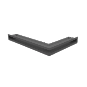 Камінна решітка LUFT Slim кутова ліва графітова 60x40x6 Kratki