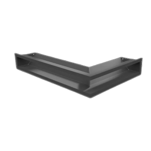 Камінна решітка LUFT Slim кутова ліва графітова 60x40x9 Kratki