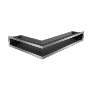 Камінна решітка LUFT Slim кутова права шліфована 40x60x9 Kratki