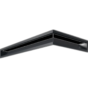 Камінна решітка LUFT SF кутовий лівий графітовий 80x40x9 Kratki
