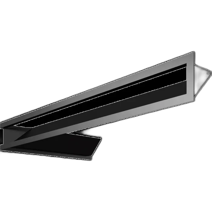 Камінна решітка LUFT SF кутовий правий чорний 40x80x9 Kratki