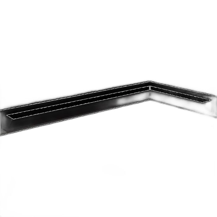 Камінна решітка LUFT SF кутовий правий чорний 40x80x9 Kratki