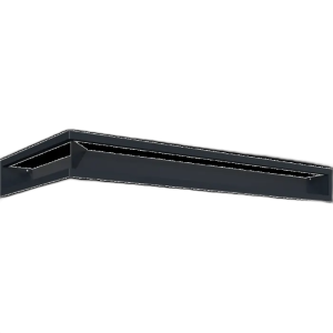 Камінна решітка LUFT SF кутовий правий графітовий 40x80x9 Kratki
