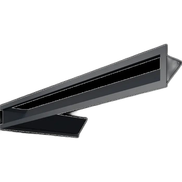 Камінна решітка LUFT SF кутовий правий графітовий 40x80x9 Kratki