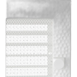 Камінна решітка Venus біла з жалюзями 17x30 Kratki