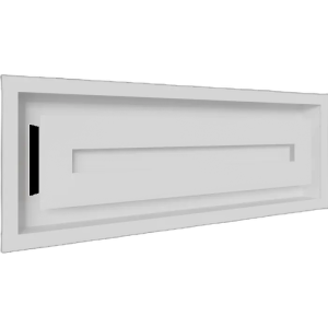 Камінна решітка WIND біла 17x49 Kratki