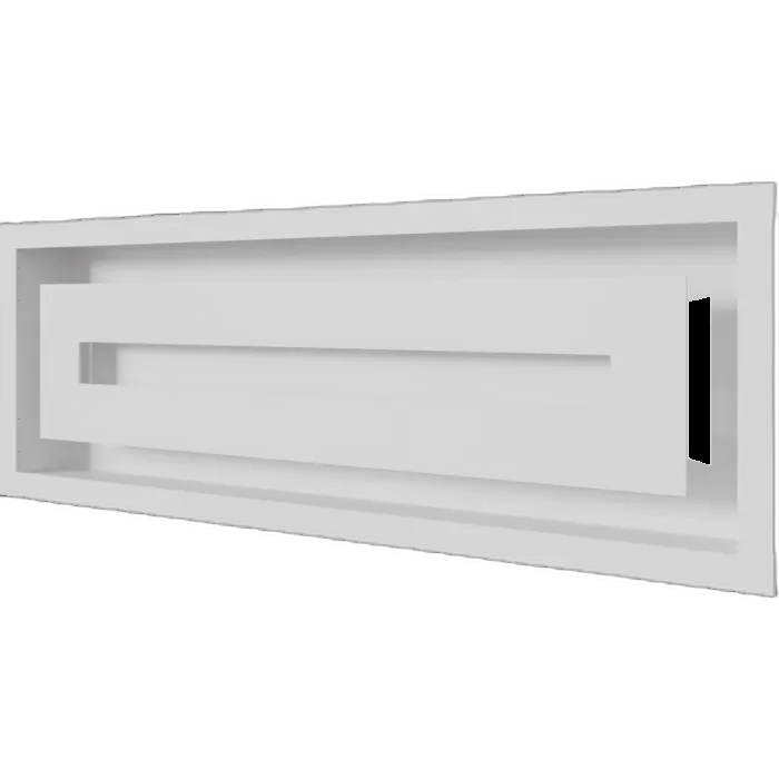 Камінна решітка WIND біла 17x49 Kratki