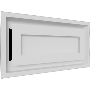 Камінна решітка WIND біла 22x45 Kratki