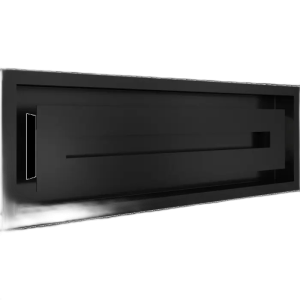 Камінна решітка WIND чорна 17x49 Kratki