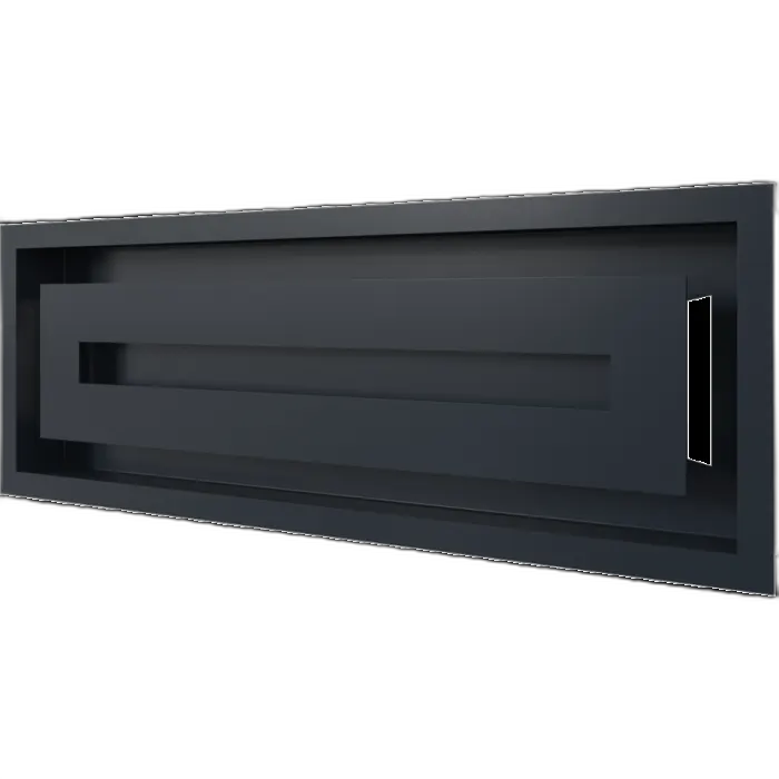 Камінна решітка WIND графітова 17x49 Kratki