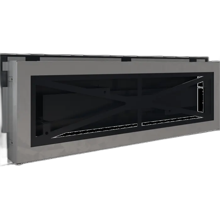 Камінна решітка WIND графітова 17x49 Kratki