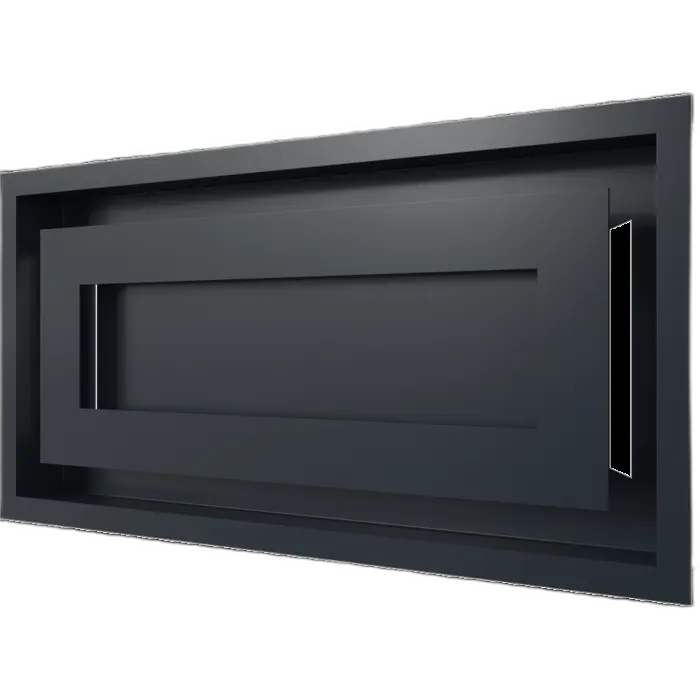 Камінна решітка WIND графітова 22x45 Kratki
