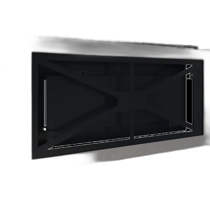 Камінна решітка WIND графітова 22x45 Kratki
