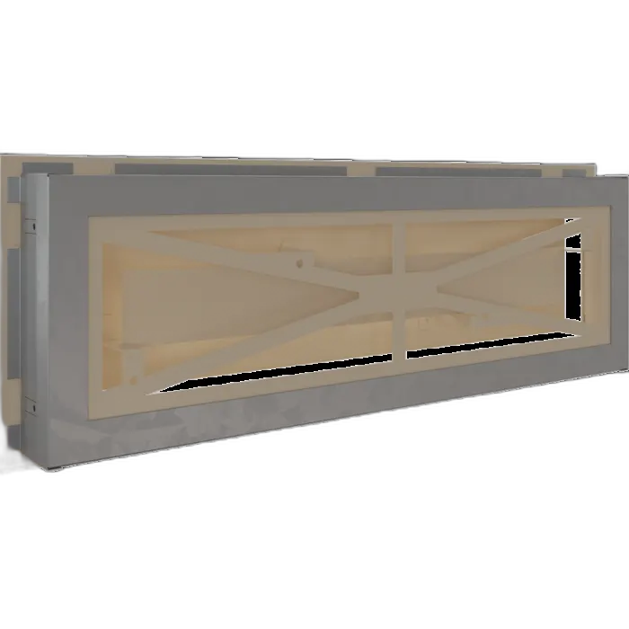 Камінна решітка WIND кремова 17x49 Kratki