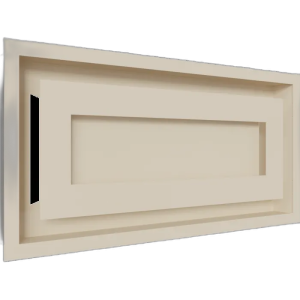Камінна решітка WIND кремова 22x45 Kratki