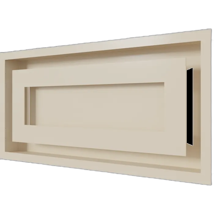 Камінна решітка WIND кремова 22x45 Kratki