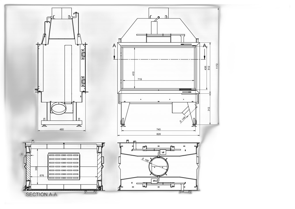 Камінна топка Dorako ECO iLINE 5183 DF