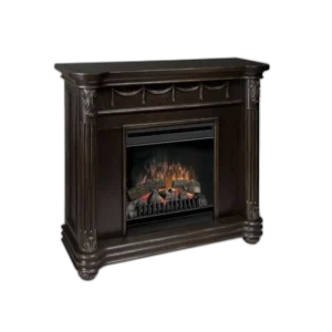 Камінокомплект Dimplex Rome Espresso (1105x1003x381) коричневого кольору з каміном Dimplex Symphony 20 (DF2010-EU) з регулюванням обігріву