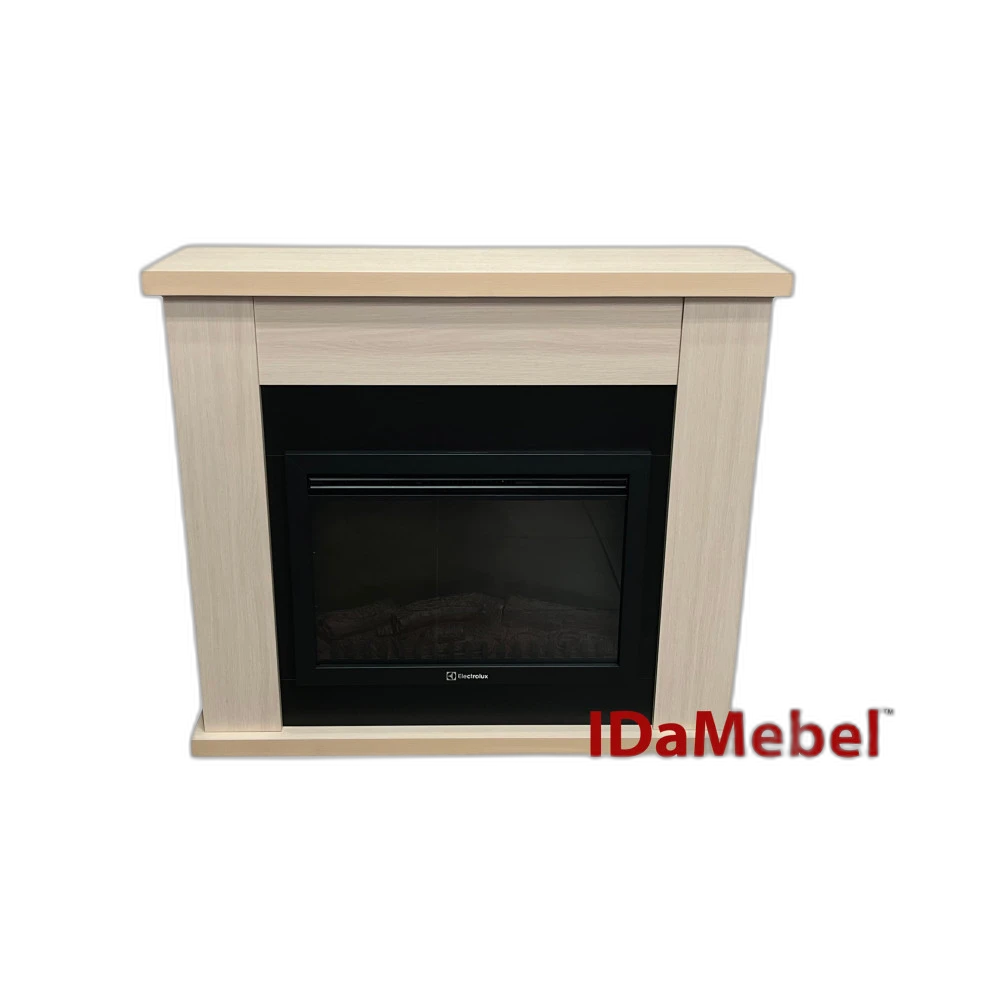 Камінокомплект IDaMebel Agata молочний дуб Electrolux 2520