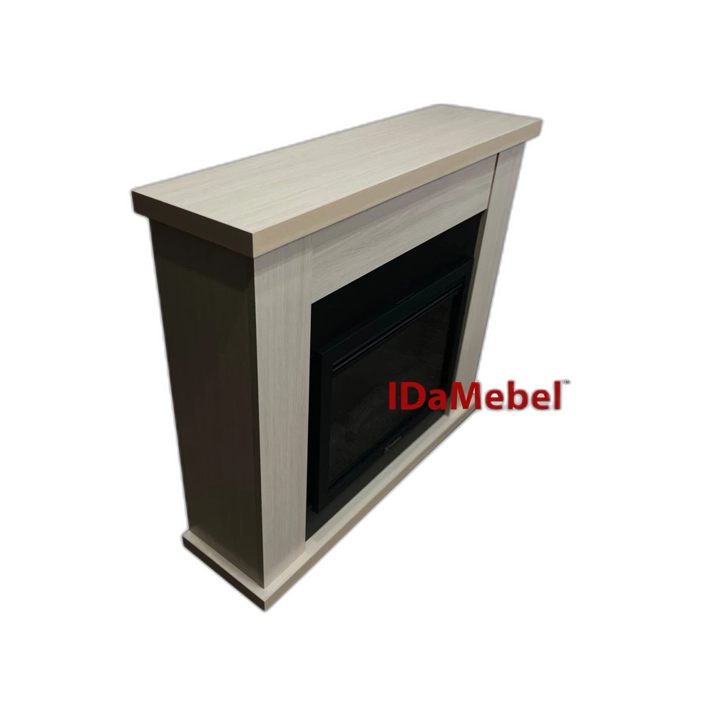 Камінокомплект IDaMebel Agata молочний дуб Electrolux 2520